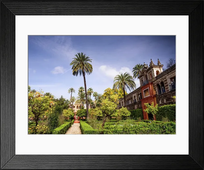 Framed Print : Garden of Alcazar of Sevilla in spring, UNESCO World Heritage Site, Seville, Andalusia, Spain, Europe Framed Print : Garden of Alcazar of Sevilla in spring, UNESCO World Heritage Site, Seville, Andalusia, Spain, Europe