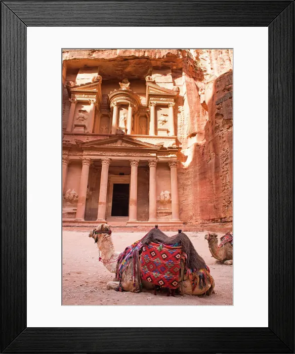 Framed Print : Al-Khasneh (The Treasury) seen from the Siq, the historic and archaeological Nabataean city of Petra, UNESCO World Heritage Site, Jordan, Middle East Framed Print : Al-Khasneh (The Treasury) seen from the Siq, the historic and archaeological Nabataean city of Petra, UNESCO World Heritage Site, Jordan, Middle East
