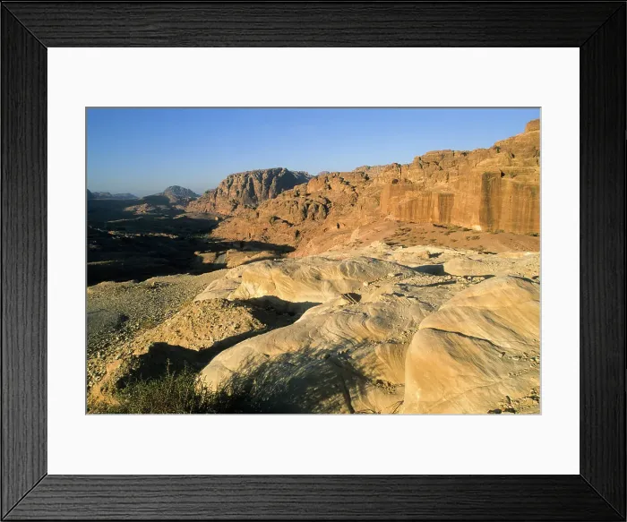 Framed Print : Landscape around Petra, Jordan, Middle East Framed Print : Landscape around Petra, Jordan, Middle East