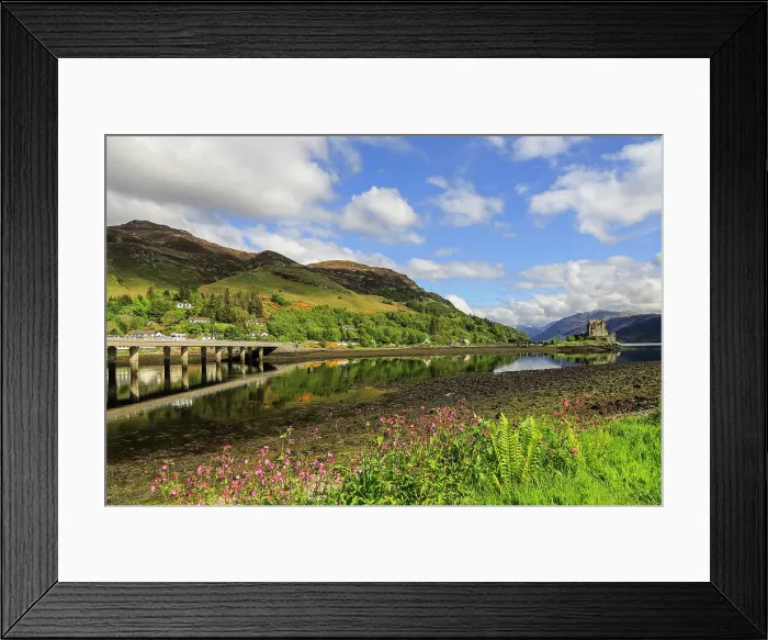 Framed Print : Loch Long with the A87 road bridge and 13th century Eilean Donan Castle beyond, Eilean Donan, Dornie, Kyle of Loch Alsh, West Highlands, Scotland, United Kingdom, Europe Framed Print : Loch Long with the A87 road bridge and 13th century Eilean Donan Castle beyond, Eilean Donan, Dornie, Kyle of Loch Alsh, West Highlands, Scotland, United Kingdom, Europe