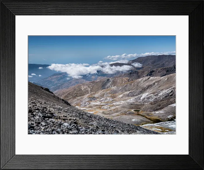 Framed Print : View from the Summit of Mulhacen over the Sierra Nevada, Andalusia, Spain, Europe Framed Print : View from the Summit of Mulhacen over the Sierra Nevada, Andalusia, Spain, Europe
