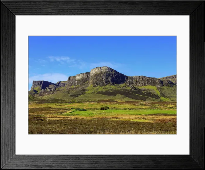Framed Print : The Trotternish Ridge north of the Quiraing, a major geological feature of lava flows over Jurassic sediments, a major scenic attraction in the far north east of the island, Flodigarry, Trotternish Peninsula, Skye, Inner Hebrides, Scotland Framed Print : The Trotternish Ridge north of the Quiraing, a major geological feature of lava flows over Jurassic sediments, a major scenic attraction in the far north east of the island, Flodigarry, Trotternish Peninsula, Skye, Inner Hebrides, Scotland