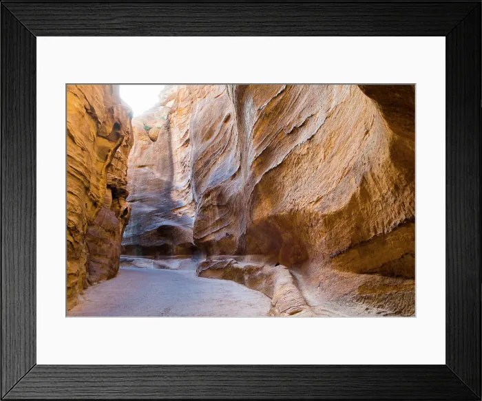 Framed Print : Aqueduct dug into the walls of the Siq, narrow gorge leading to the historic and archaeological Nabataean city of Petra, UNESCO World Heritage Site, Jordan, Middle East Framed Print : Aqueduct dug into the walls of the Siq, narrow gorge leading to the historic and archaeological Nabataean city of Petra, UNESCO World Heritage Site, Jordan, Middle East