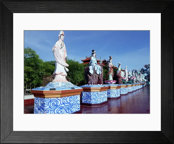 Framed Print : Thien Truc Buddhist Pagoda, Quan Am (Quanyin) (Bodhisattva of Compassion) (Goddess of Mercy), Bac Lieu, Vietnam Framed Print : Thien Truc Buddhist Pagoda, Quan Am (Quanyin) (Bodhisattva of Compassion) (Goddess of Mercy), Bac Lieu, Vietnam