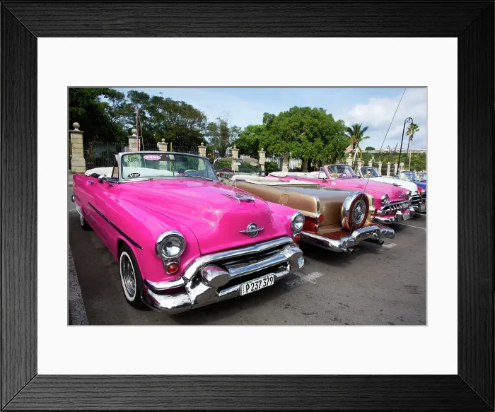 Framed Print : Vintage Cars, Havana Old Town, Havana, Cuba Framed Print : Vintage Cars, Havana Old Town, Havana, Cuba