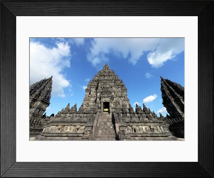 Framed Print : Prambanan, 9th century Hindu temple, UNESCO, Java, Indonesia Framed Print : Prambanan, 9th century Hindu temple, UNESCO, Java, Indonesia