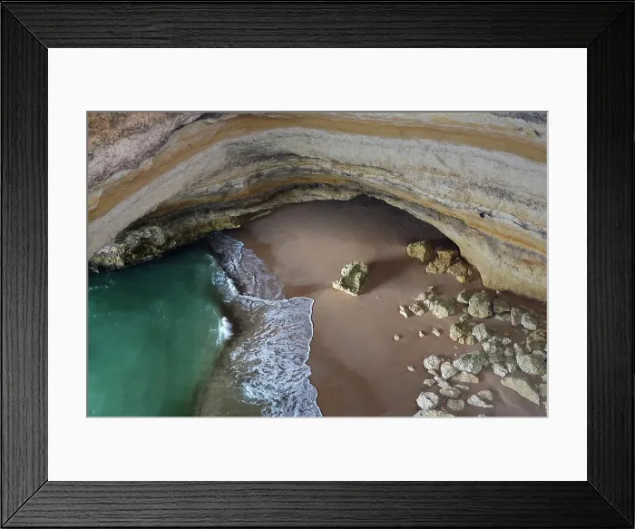 Framed Print : The gigantic Gruta de Benagil sea cave (Benagil Cathedral), Algarve, Portugal Framed Print : The gigantic Gruta de Benagil sea cave (Benagil Cathedral), Algarve, Portugal