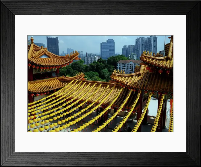 Framed Print : Lanterns decorations at Chinese Thean Hou Temple dedicated to the goddess Mazu and Guan Yin, Kuala Lumpur, Malaysia Framed Print : Lanterns decorations at Chinese Thean Hou Temple dedicated to the goddess Mazu and Guan Yin, Kuala Lumpur, Malaysia