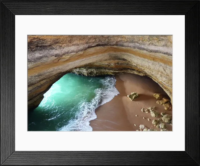 Framed Print : The gigantic Gruta de Benagil sea cave (Benagil Cathedral), Algarve, Portugal Framed Print : The gigantic Gruta de Benagil sea cave (Benagil Cathedral), Algarve, Portugal