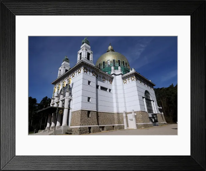 Framed Print : The Church of St. Leopold, Otto Wagner's architectural masterpiece in Viennese Art Nouveau style, Vienna. Austria Framed Print : The Church of St. Leopold, Otto Wagner's architectural masterpiece in Viennese Art Nouveau style, Vienna. Austria