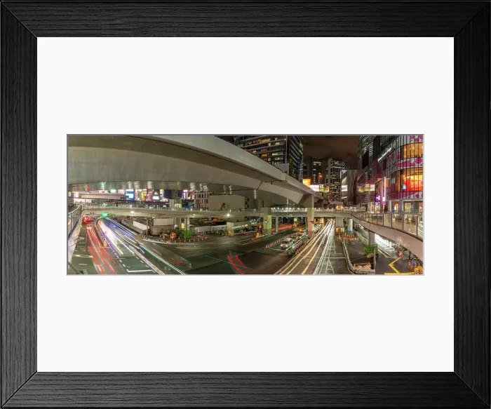 Framed Print : View of buildings and trail lights around Shibuya Station area at night, Shibuya District, Kamiyamacho, Shibuya City, Tokyo, Honshu, Japan Framed Print : View of buildings and trail lights around Shibuya Station area at night, Shibuya District, Kamiyamacho, Shibuya City, Tokyo, Honshu, Japan