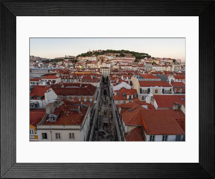 Framed Print : Lisbon city at sunset, Lisbon, Portugal Framed Print : Lisbon city at sunset, Lisbon, Portugal