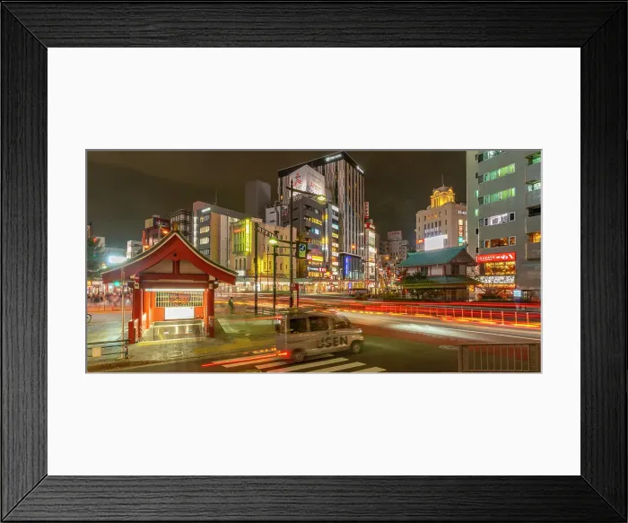 Framed Print : View of subway entrance in Asakusa at night, Asakusa, Taito City, Tokyo, Honshu, Japan Framed Print : View of subway entrance in Asakusa at night, Asakusa, Taito City, Tokyo, Honshu, Japan