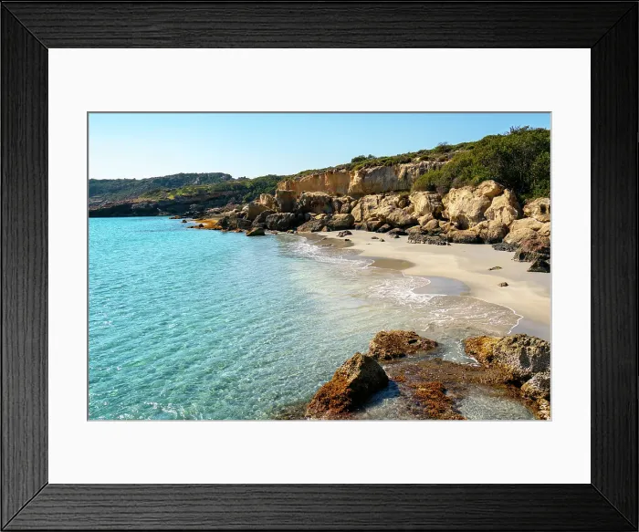 Framed Print : Petrified forest, Agia Marina, Agios Nikolaos Geopark, beach with turquoise water in the south of Greece, Greece Framed Print : Petrified forest, Agia Marina, Agios Nikolaos Geopark, beach with turquoise water in the south of Greece, Greece