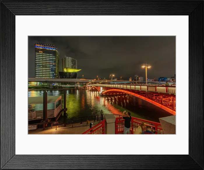 Framed Print : View of Azuma Bridge and Sumida River at night, Asakusa, Taito City, Tokyo, Honshu, Japan Framed Print : View of Azuma Bridge and Sumida River at night, Asakusa, Taito City, Tokyo, Honshu, Japan