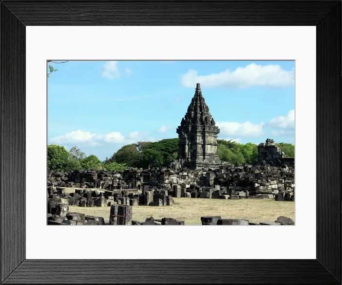 Framed Print : Prambanan, 9th century Hindu temple, UNESCO, Java, Indonesia Framed Print : Prambanan, 9th century Hindu temple, UNESCO, Java, Indonesia