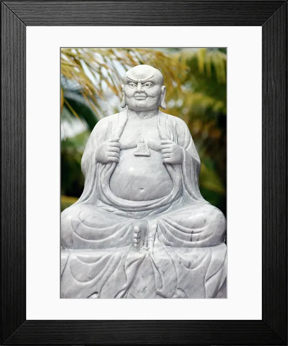 Framed Print : One of Eighteen Arhats of Mahayana Buddhism await return of Buddha as Maitreya, Long Quang Pagoda, An Giang Province, Mekong Delta, Vietnam Framed Print : One of Eighteen Arhats of Mahayana Buddhism await return of Buddha as Maitreya, Long Quang Pagoda, An Giang Province, Mekong Delta, Vietnam