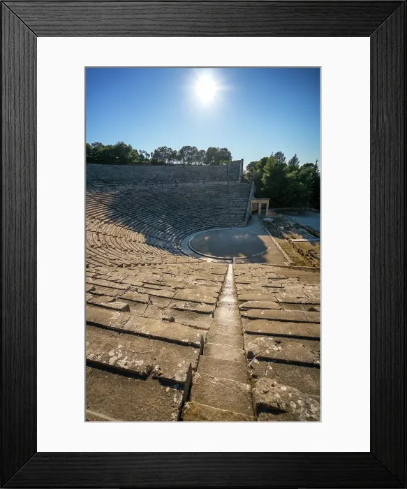 Framed Print : Ancient theatre at the Asclepieion of Epidaurus, UNESCO, Peloponnese, Greece Framed Print : Ancient theatre at the Asclepieion of Epidaurus, UNESCO, Peloponnese, Greece