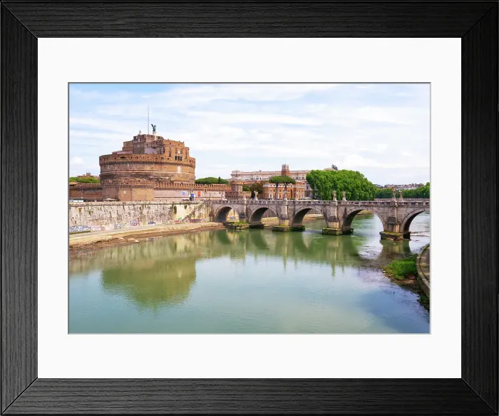 Framed Print : View towards Mausoleum of Hadrian (Castel Sant'Angelo) (Castle of the Holy Angel) and Ponte Sant'Angelo, UNESCO, Rome, Lazio, Italy Framed Print : View towards Mausoleum of Hadrian (Castel Sant'Angelo) (Castle of the Holy Angel) and Ponte Sant'Angelo, UNESCO, Rome, Lazio, Italy
