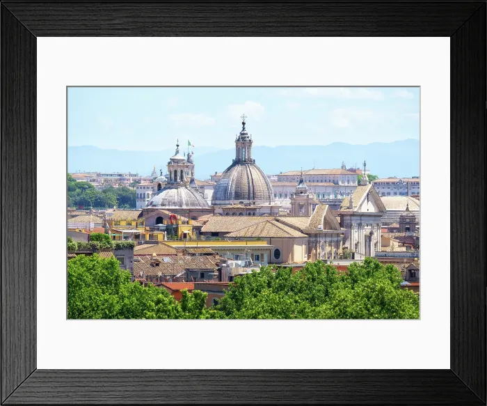Framed Print : Rome skyline as seen from Gianicolo (Janiculum) Hill, Rome, Lazio, Italy Framed Print : Rome skyline as seen from Gianicolo (Janiculum) Hill, Rome, Lazio, Italy