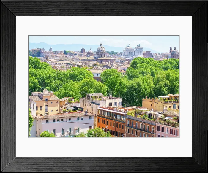 Framed Print : Rome skyline as seen from Gianicolo (Janiculum) Hill, Rome, Lazio, Italy Framed Print : Rome skyline as seen from Gianicolo (Janiculum) Hill, Rome, Lazio, Italy