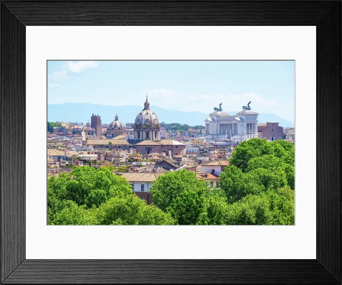 Framed Print : Rome skyline as seen from Gianicolo (Janiculum) Hill, Rome, Lazio, Italy Framed Print : Rome skyline as seen from Gianicolo (Janiculum) Hill, Rome, Lazio, Italy
