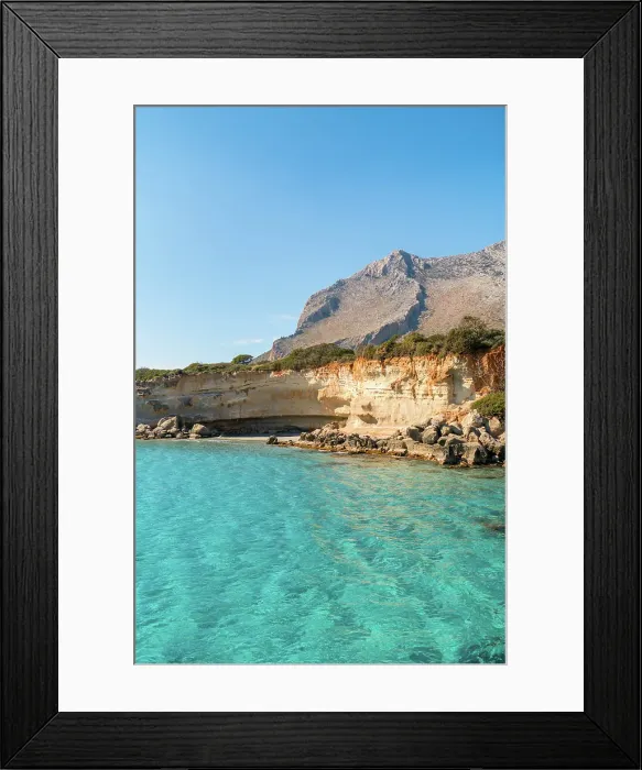 Framed Print : Petrified forest, Agia Marina, Agios Nikolaos Geopark, beach with turquoise water in the south of Greece, Greece Framed Print : Petrified forest, Agia Marina, Agios Nikolaos Geopark, beach with turquoise water in the south of Greece, Greece