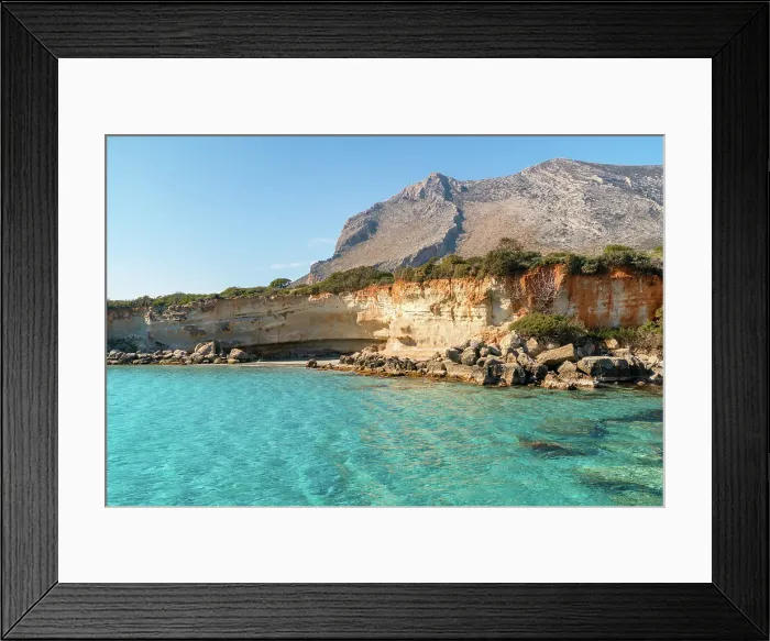 Framed Print : Petrified forest, Agia Marina, Agios Nikolaos Geopark, beach with turquoise water in the south of Greece, Greece Framed Print : Petrified forest, Agia Marina, Agios Nikolaos Geopark, beach with turquoise water in the south of Greece, Greece