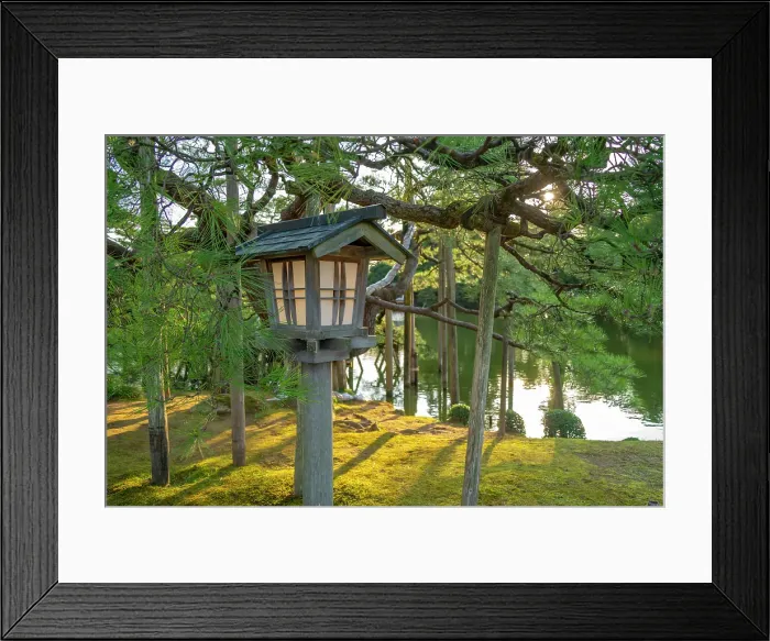 Framed Print : View of Japanese lamp in Kenrokumachi Japanese Garden, Kanazawa City, Ishikawa Prefecture, Honshu, Japan Framed Print : View of Japanese lamp in Kenrokumachi Japanese Garden, Kanazawa City, Ishikawa Prefecture, Honshu, Japan
