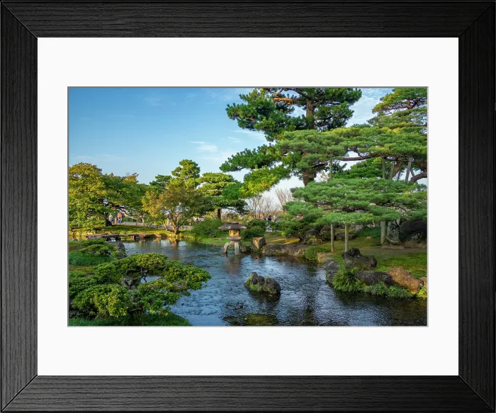 Framed Print : View of Japanese stone lantern in Kenrokumachi Japanese Garden, Kanazawa City, Ishikawa Prefecture, Honshu, Japan Framed Print : View of Japanese stone lantern in Kenrokumachi Japanese Garden, Kanazawa City, Ishikawa Prefecture, Honshu, Japan