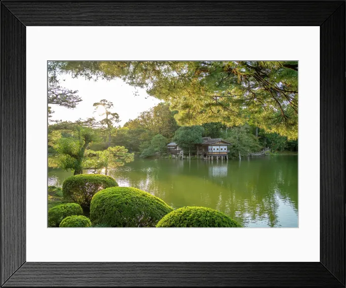Framed Print : View of Kasumiga-ike Pond in Kenrokumachi Japanese Garden, Kanazawa City, Ishikawa Prefecture, Honshu, Japan Framed Print : View of Kasumiga-ike Pond in Kenrokumachi Japanese Garden, Kanazawa City, Ishikawa Prefecture, Honshu, Japan