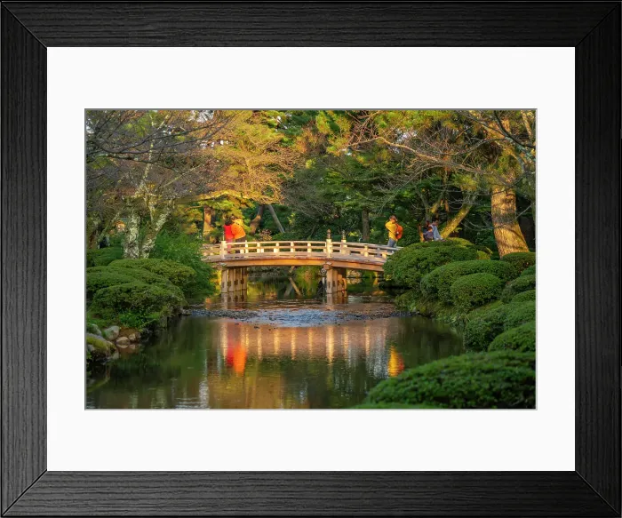 Framed Print : View of Hanami-Bashi (Flower Viewing Bridge) in Kenrokumachi Japanese Garden, Kanazawa City, Ishikawa Prefecture, Honshu, Japan Framed Print : View of Hanami-Bashi (Flower Viewing Bridge) in Kenrokumachi Japanese Garden, Kanazawa City, Ishikawa Prefecture, Honshu, Japan
