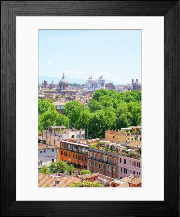 Framed Print : Rome skyline as seen from Gianicolo (Janiculum) Hill, Rome, Lazio, Italy Framed Print : Rome skyline as seen from Gianicolo (Janiculum) Hill, Rome, Lazio, Italy