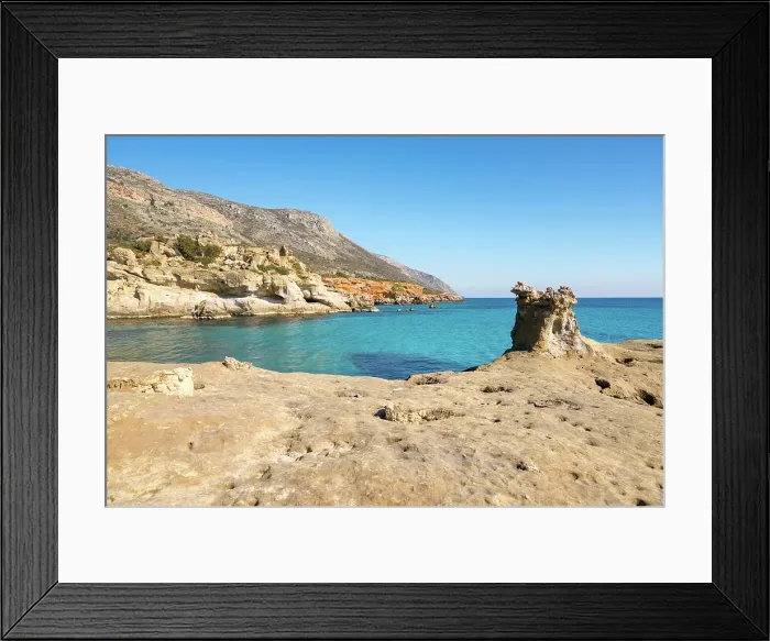 Framed Print : Petrified forest, Agia Marina, Agios Nikolaos Geopark, beach with turquoise water in the south of Greece, Greece Framed Print : Petrified forest, Agia Marina, Agios Nikolaos Geopark, beach with turquoise water in the south of Greece, Greece