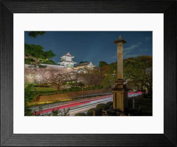 Framed Print : View of Nezumita-mon Gate, entrance to Kanazawa Castle and Park at dusk, Kanazawa City, Ishikawa Prefecture, Honshu, Japan Framed Print : View of Nezumita-mon Gate, entrance to Kanazawa Castle and Park at dusk, Kanazawa City, Ishikawa Prefecture, Honshu, Japan