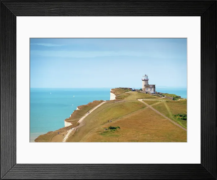 Framed Print : The white cliffs of Beachy Head and Belle Tout (Belle Toute) Lighthouse, South Downs National Park, East Sussex, England, United Kingdom Framed Print : The white cliffs of Beachy Head and Belle Tout (Belle Toute) Lighthouse, South Downs National Park, East Sussex, England, United Kingdom