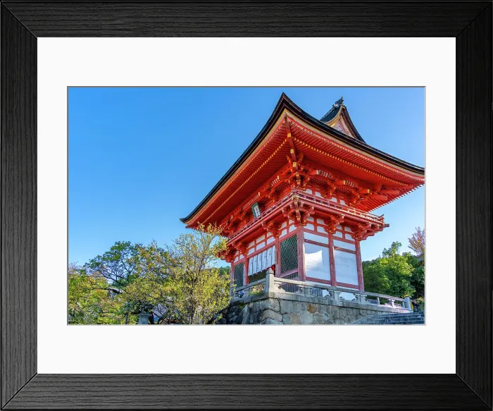 Framed Print : View of Kiyomizu-dera Niomon Gate at Kiyomizu-dera Temple, UNESCO, Kiyomizu, Higashiyama Ward, Kyoto, Honshu, Japan Framed Print : View of Kiyomizu-dera Niomon Gate at Kiyomizu-dera Temple, UNESCO, Kiyomizu, Higashiyama Ward, Kyoto, Honshu, Japan