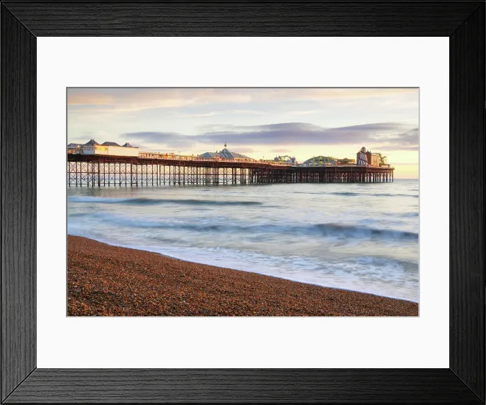 Framed Print : West side of the Brighton Palace Pier at sunset, City of Brighton and Hove, East Sussex, England, United Kingdom Framed Print : West side of the Brighton Palace Pier at sunset, City of Brighton and Hove, East Sussex, England, United Kingdom
