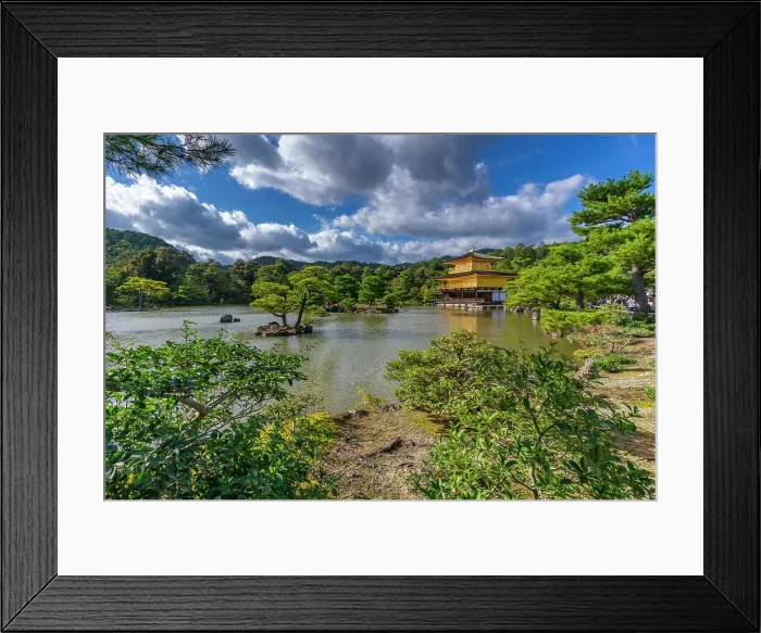 Framed Print : View of Golden Temple (Kinkaku-ji) (Temple of the Golden Pavilion), UNESCO, Kyoto, Honshu, Japan Framed Print : View of Golden Temple (Kinkaku-ji) (Temple of the Golden Pavilion), UNESCO, Kyoto, Honshu, Japan