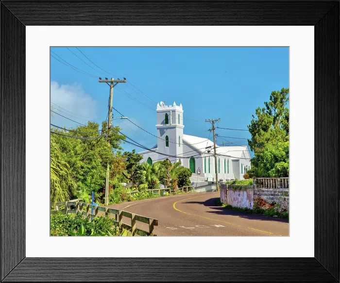 Framed Print : Church in Smiths Parish, Bermuda Framed Print : Church in Smiths Parish, Bermuda