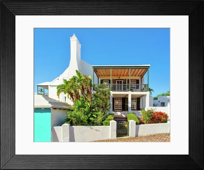 Framed Print : Bridge House, built in 1707, one of the oldest buildings on the island, now a small art gallery, St. George, Bermuda Framed Print : Bridge House, built in 1707, one of the oldest buildings on the island, now a small art gallery, St. George, Bermuda
