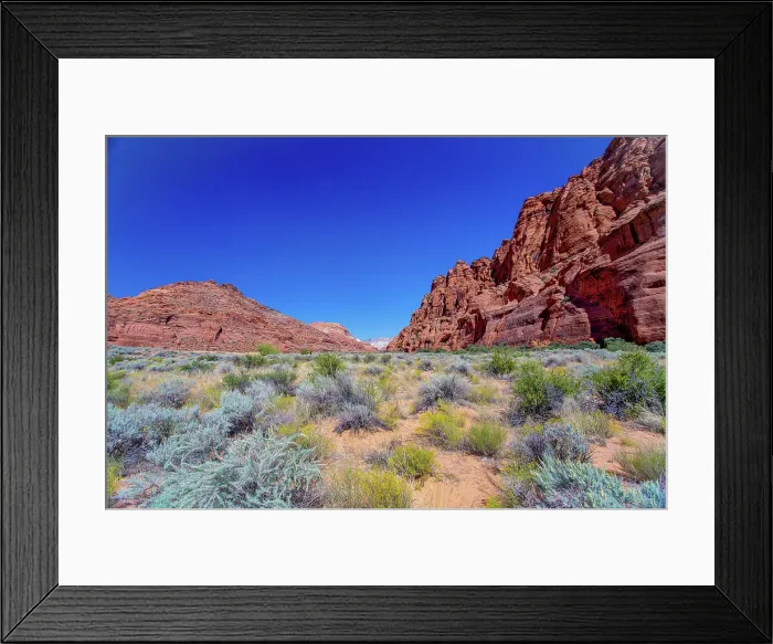 Framed Print : Close to entrance to Jenny's Canyon, Snow Canyon State Park, near St. George, Utah, United States of America Framed Print : Close to entrance to Jenny's Canyon, Snow Canyon State Park, near St. George, Utah, United States of America