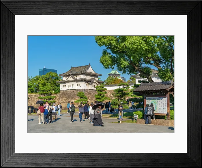 Framed Print : View of Osaka Castle(Osaka-jo) on a sunny day, Chuo Ward, Osaka, Honshu, Japan Framed Print : View of Osaka Castle(Osaka-jo) on a sunny day, Chuo Ward, Osaka, Honshu, Japan