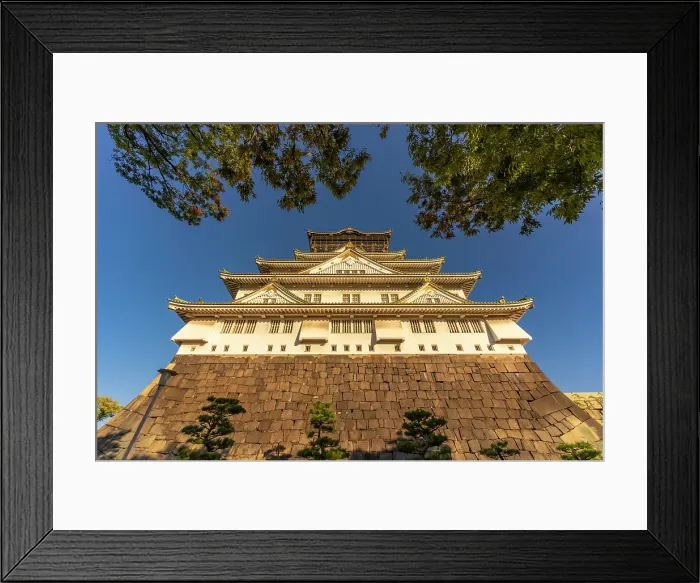 Framed Print : View of Osaka Castle (Osaka-jo) on a sunny day, Chuo Ward, Osaka, Honshu, Japan Framed Print : View of Osaka Castle (Osaka-jo) on a sunny day, Chuo Ward, Osaka, Honshu, Japan