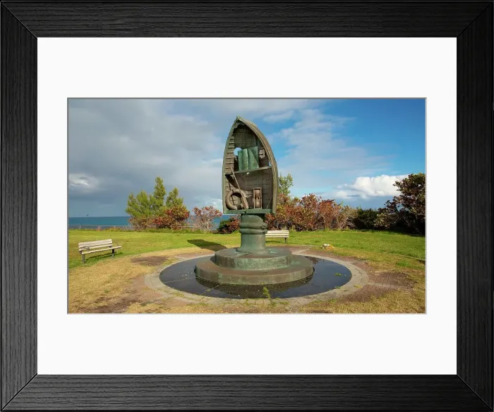 Framed Print : Memorial For Those Lost at Sea (The Figurehead), by artist Bill Ming, at St. David's, Bermuda Framed Print : Memorial For Those Lost at Sea (The Figurehead), by artist Bill Ming, at St. David's, Bermuda