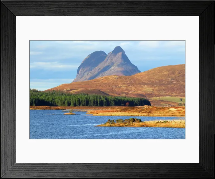 Framed Print : Suilven, Assynt, Sutherland, Highlands, Scotland, United Kingdom Framed Print : Suilven, Assynt, Sutherland, Highlands, Scotland, United Kingdom