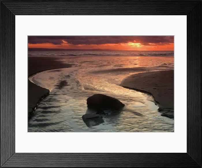 Framed Print : Sunset over The Bristol Channel from Dunraven Bay, Southerndown, Vale of Glamorgan, Wales, United Kingdom Framed Print : Sunset over The Bristol Channel from Dunraven Bay, Southerndown, Vale of Glamorgan, Wales, United Kingdom