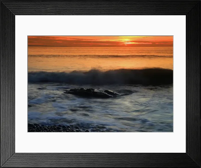 Framed Print : Winter sunset, Rest Bay, Porthcawl, South Wales, United Kingdom Framed Print : Winter sunset, Rest Bay, Porthcawl, South Wales, United Kingdom