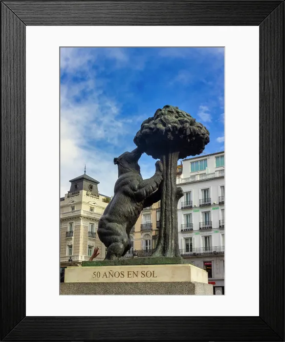 Framed Print : Statue of the Bear and the Strawberry Tree, Puerta del Sol, Madrid, Spain Framed Print : Statue of the Bear and the Strawberry Tree, Puerta del Sol, Madrid, Spain