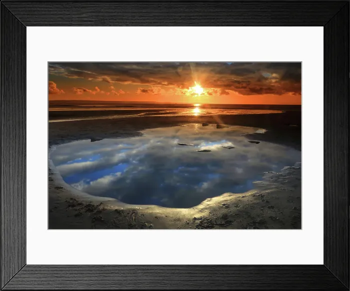 Framed Print : Sunset over The Bristol Channel from Dunraven Bay, Southerndown, Vale of Glamorgan, Wales, United Kingdom Framed Print : Sunset over The Bristol Channel from Dunraven Bay, Southerndown, Vale of Glamorgan, Wales, United Kingdom